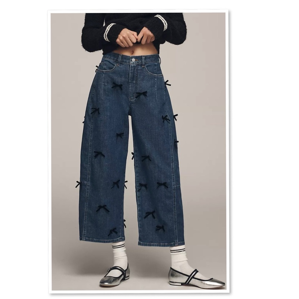 Pilcro The Kenna Heritage Barrel Jeans - Bow Edition - Picture 4 of 15